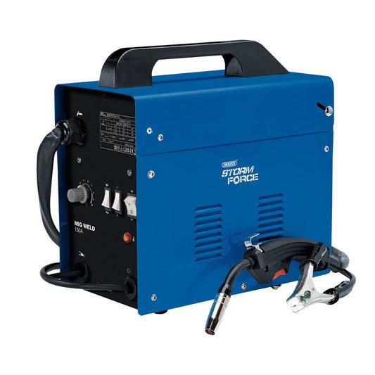 Draper Storm 150A Gasless MIG Welder 230V Utilises Flux Cored Wire 70050