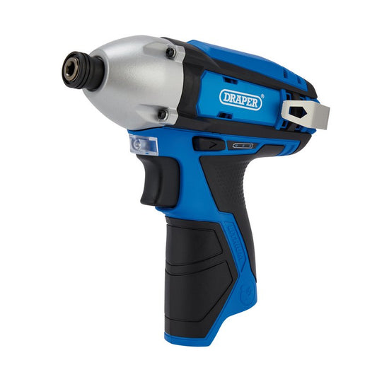 Draper 12V Impact Driver 1/4" Hex Sold Bare LED worklight batt indicator 70260