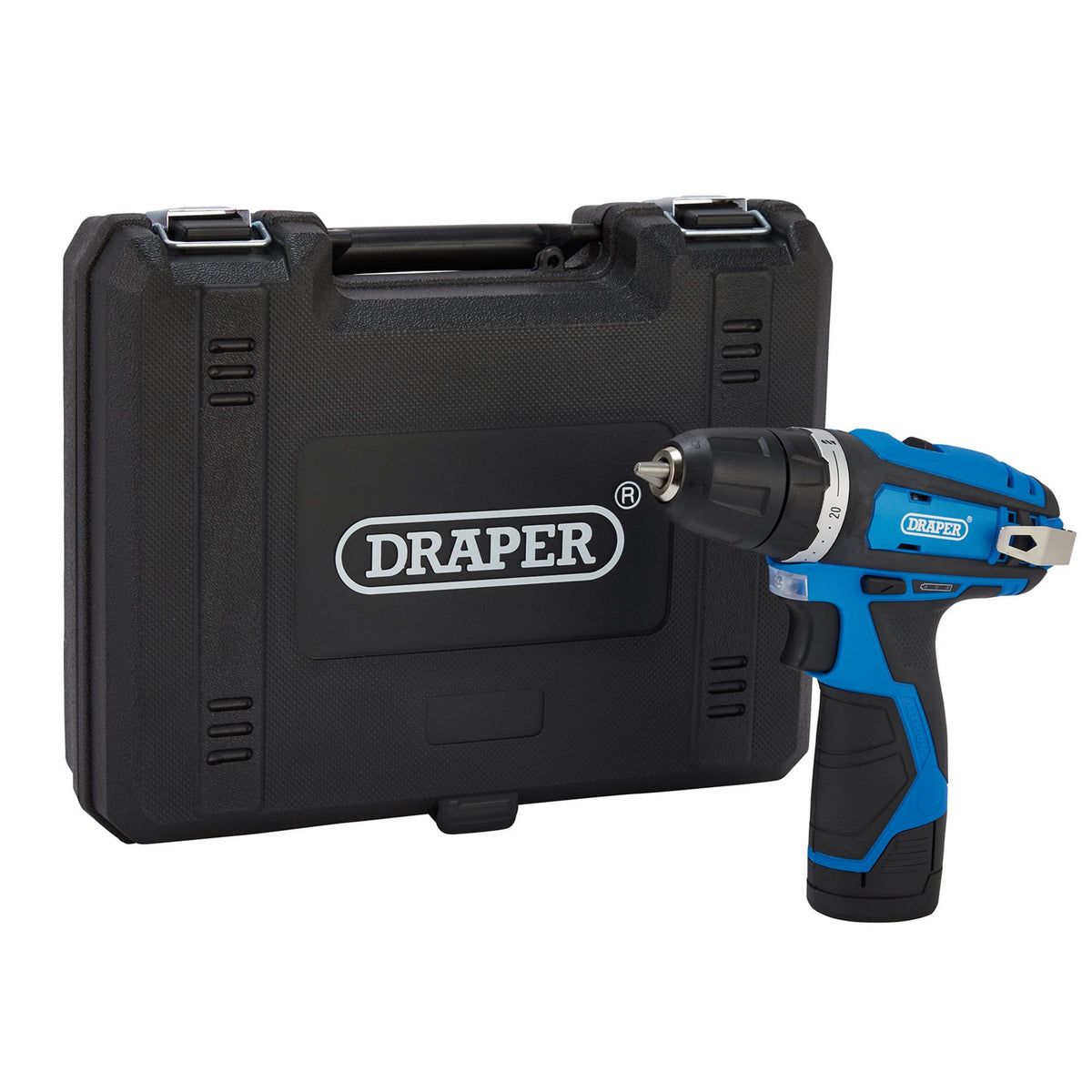 Draper 12V Drill Driver 1 x 1.5Ah Battery 1 x Fast Charger Keyless 10mm 70328