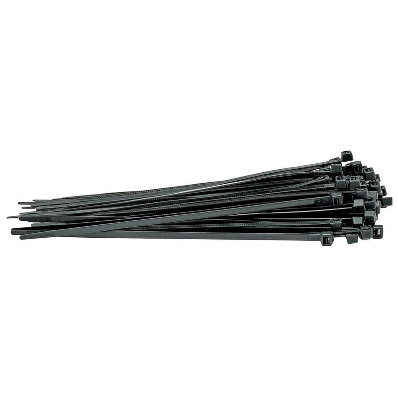 Draper Cable Ties 4.8 x 200mm Black Pack of 100 Robust Nylon 70393
