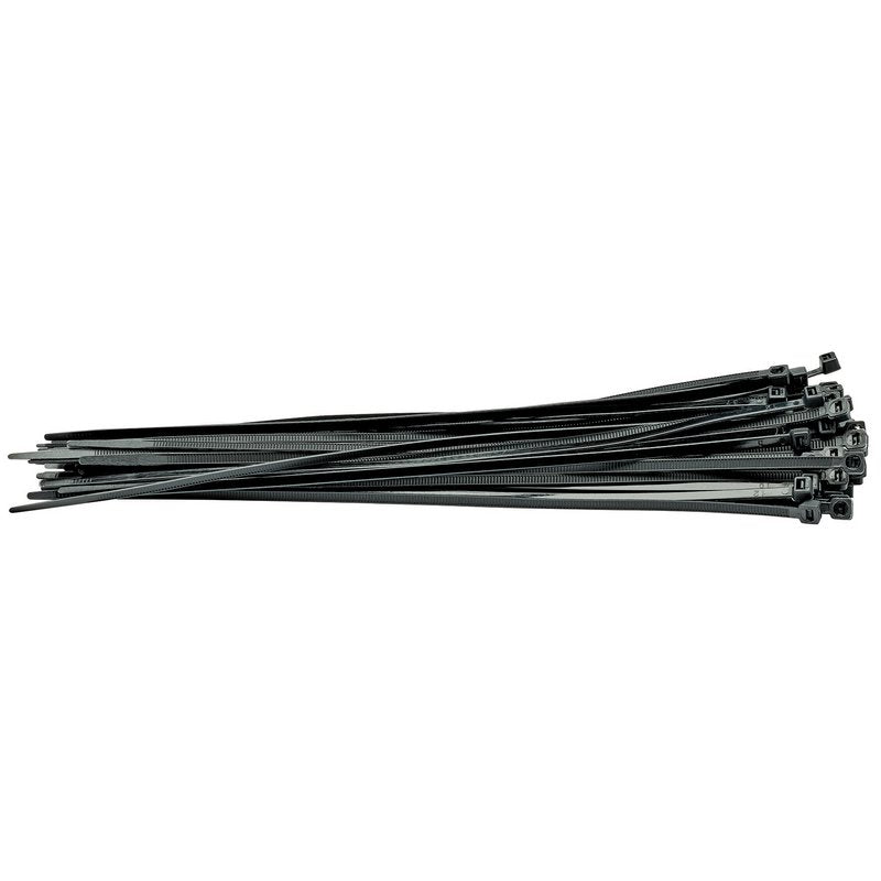 Draper Cable Ties 4.8 x 300mm Black Pack of 100 Robust Nylon 70397