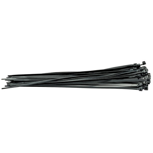 Draper Cable Ties 4.8 x 300mm Black Pack of 100 Robust Nylon 70397