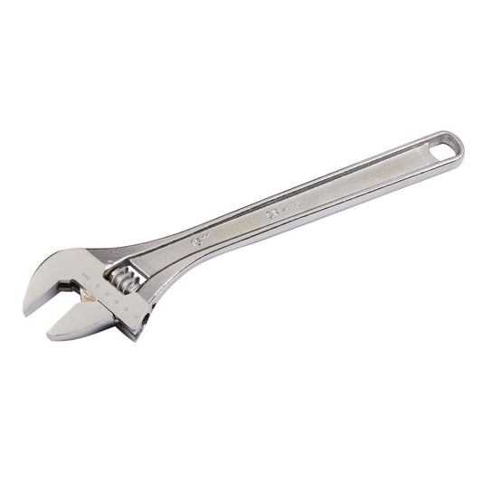 Draper Adjustable Wrench 375mm Long Capacity 46.5mm Satin Chrome 70405