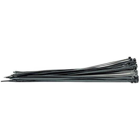 Draper Cable Ties 8.8 x 500mm Black Pack of 100 Robust Nylon 70408