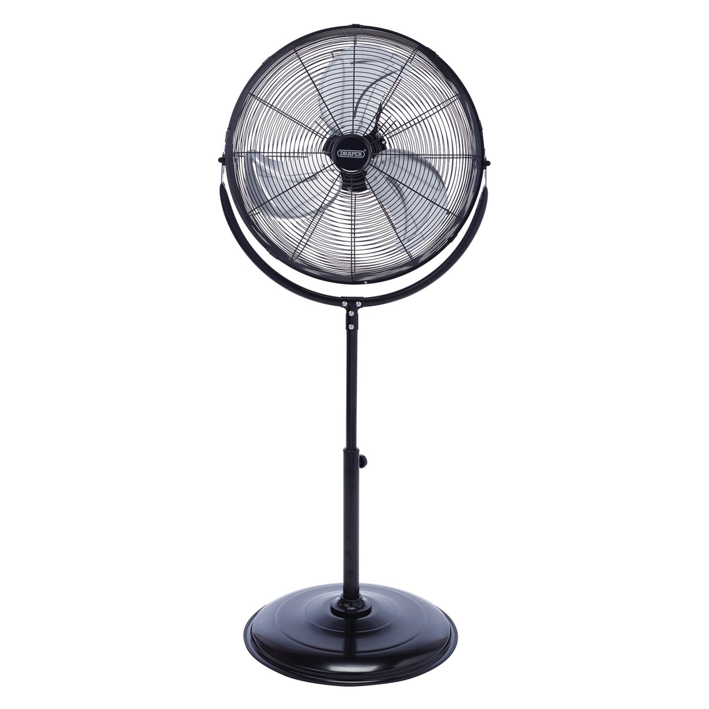 Draper 230V Pedestal Fan 20" 500mm 120W Three Speed Height Adjustable 70430
