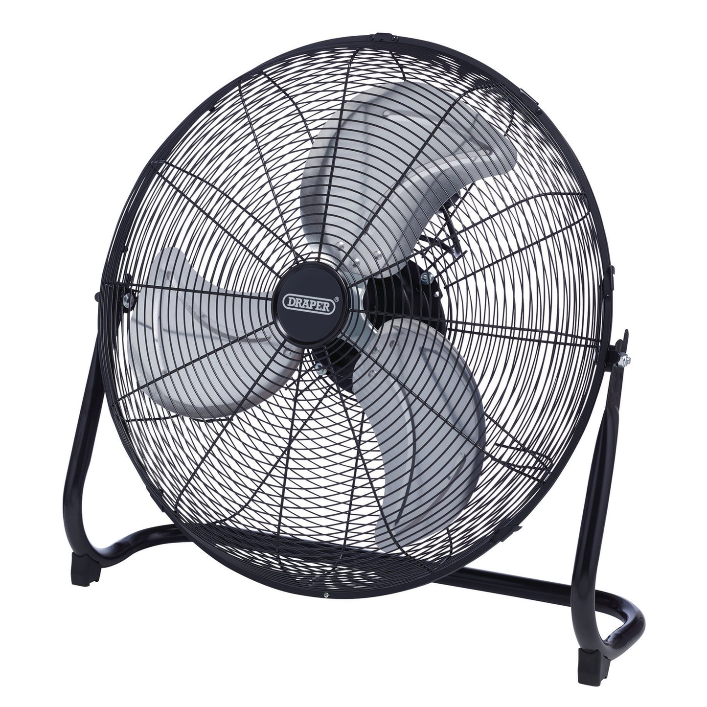 Draper 230V Floor Fan 20" 500mm 120W 3 Speed Tilt Function & Metal Cage 70438