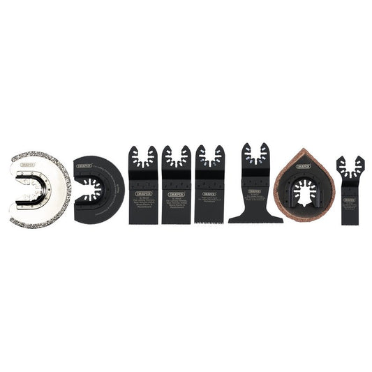 Draper Oscillating Multi-Tool Blade Set Including Ceramics 8 pc Multi Cut 70480