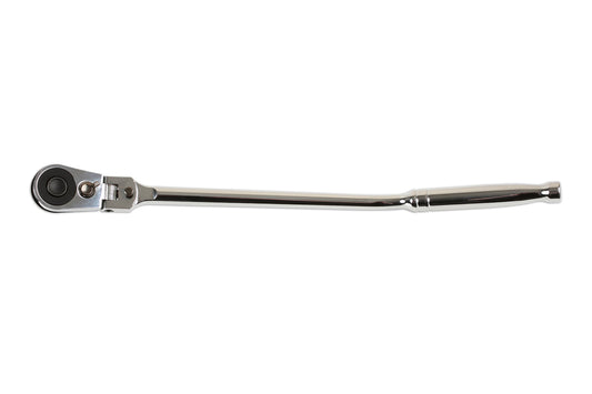 Laser Tools Low Profile Flexi-Head Ratchet with Cranked Handle 3/8"D 7065