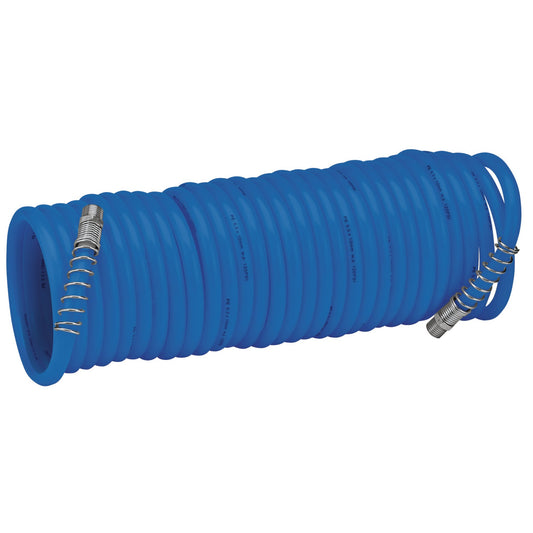 Draper Recoil Air Hose Anti Kink Coils With 1/4" BSP Male Connectors 70828