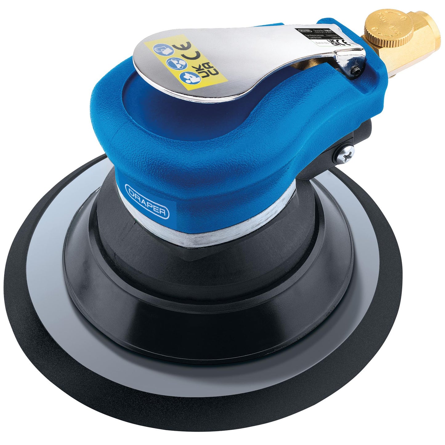 Draper Storm Force Dual Action Air Palm Sander 150mm Speed 9000rpm 70834