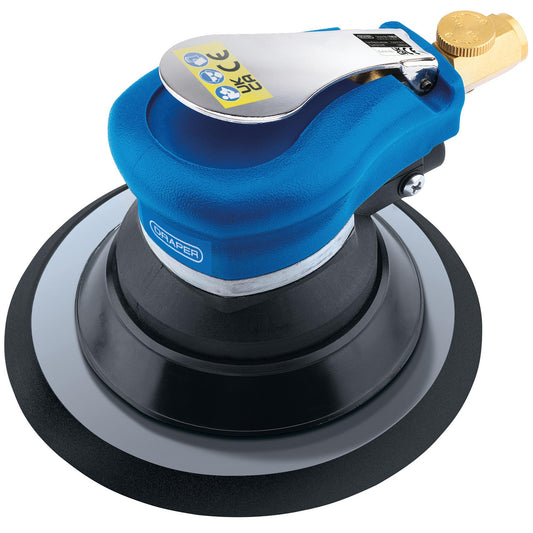 Draper Storm Force Dual Action Air Palm Sander 150mm Speed 9000rpm 70834