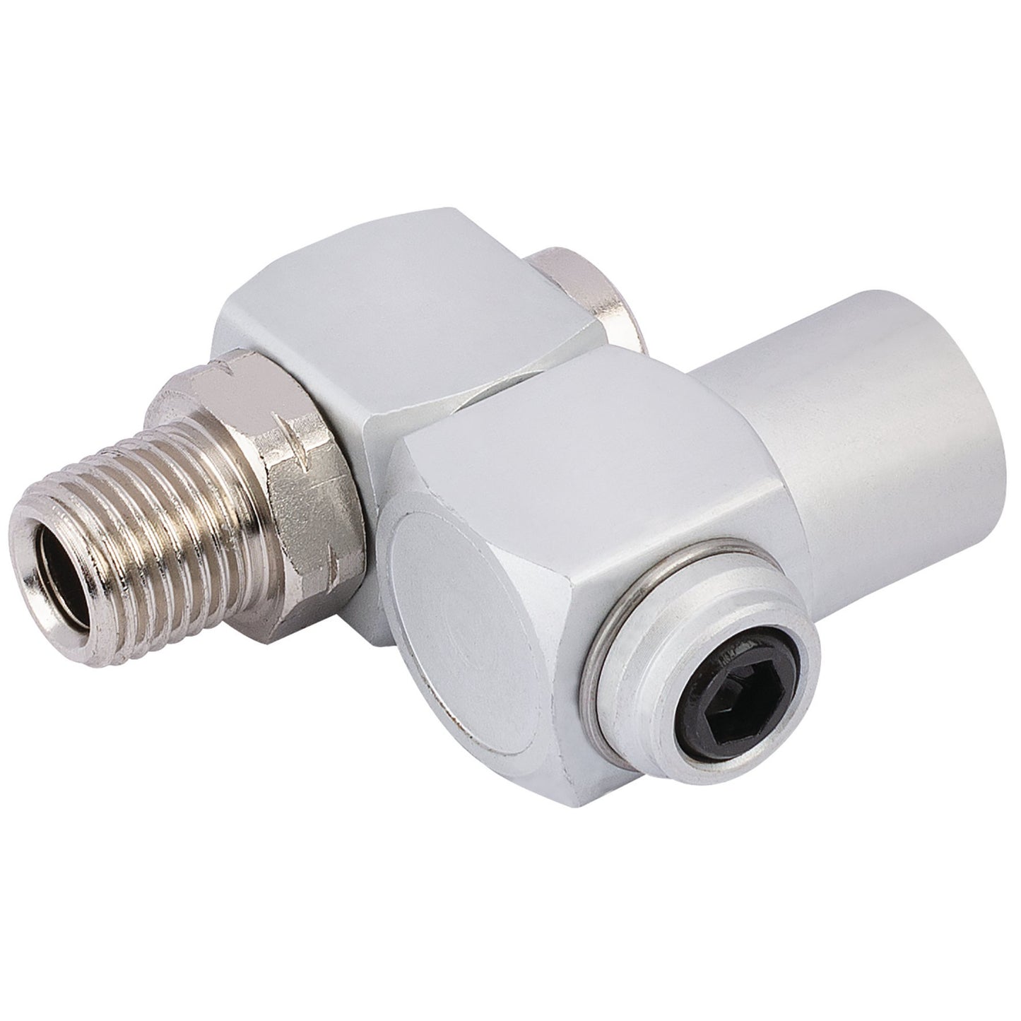 Draper Air Tool Swivel Connector 1/4" BSP Male And Female Thread 70865