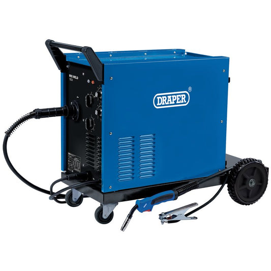 Draper 230V Gas Gasless MIG Welder Range 40-180A Inc Spot Welding Timer 71092