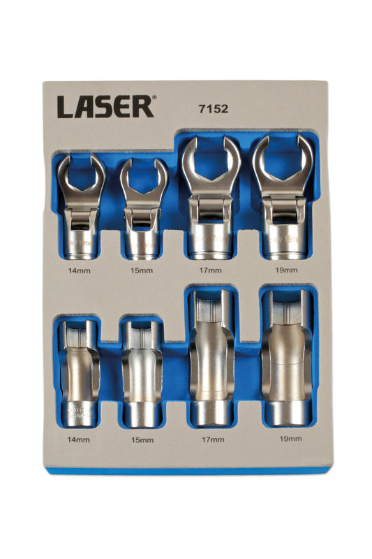 Laser Tools Window Socket & Crows Foot Wrench Set 3/8"D 8pc 7152