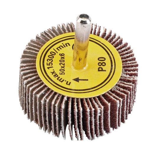 Draper Abrasive Flap Wheel 50 x 20mm 80 Grit 71826