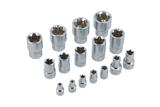 Laser Tools Torx� Plus EPR Socket Set 1/4"D, 3/8"D, 1/2"D 16pc 7189
