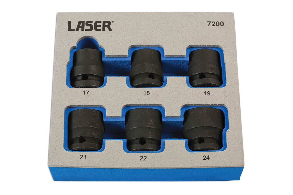 Laser Tools Damaged Nut/Bolt Remover Tools 1/2"D 6pc 7200