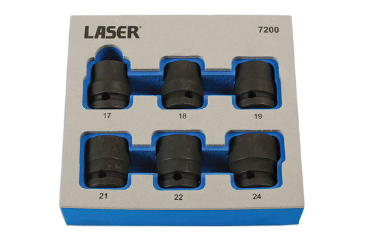 Laser Tools Damaged Nut/Bolt Remover Tools 1/2"D 6pc 7200