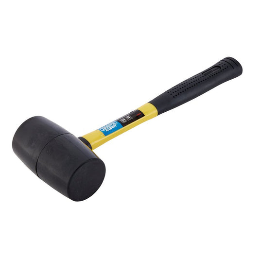 Draper Rubber Mallet with Fibreglass Shaft 680g 24oz Shock Absorbing Grip 72020