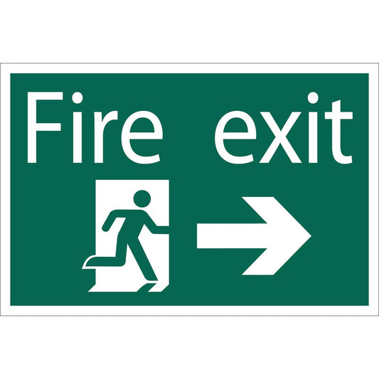 Fire Exit Arrow Right' Safety Sign