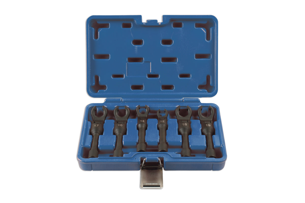 Laser Tools Diesel Injection Wrench Set 3/8"D 6pc 7261