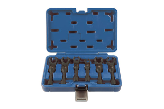 Laser Tools Diesel Injection Wrench Set 3/8"D 6pc 7261