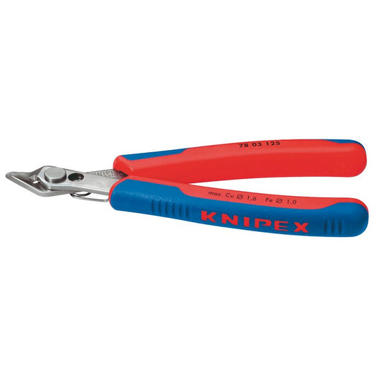 Knipex SBE Electronics Super Knips 125mm Straight Cutting Jaws Nonbevelled 72849