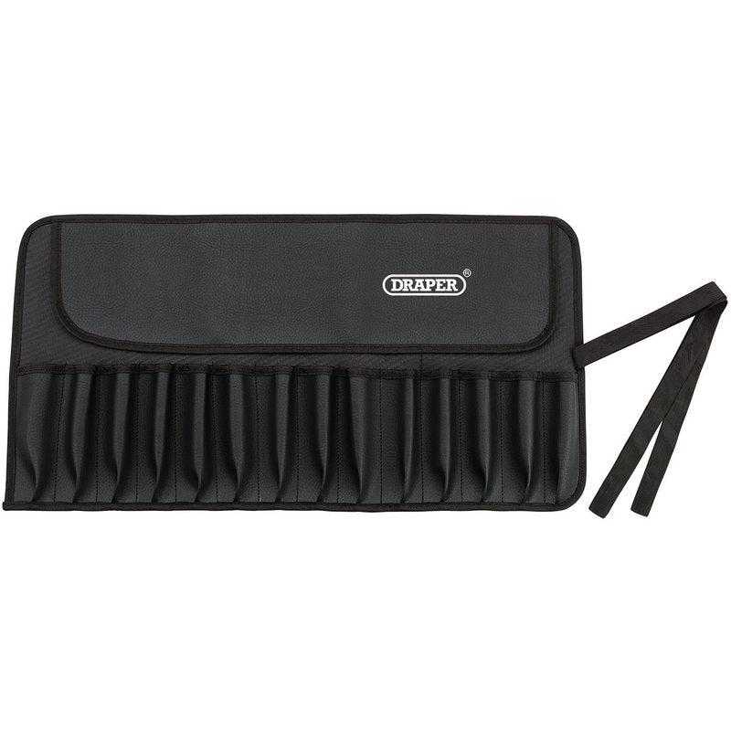 Draper 14 Division PVC Tool Roll With Bound Edges Size 675 x 330mm 72977