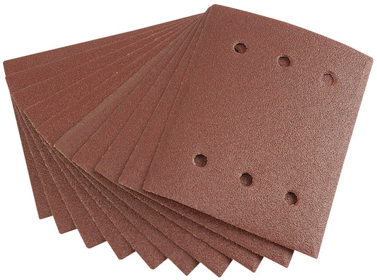 Draper Ten 115 x 145mm 80 Grit Aluminium Oxide Sanding Sheets 73524