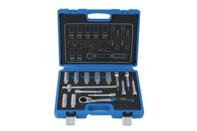 Shock Absorber MacPherson Strut Tool Kit 15pc inc Go Thru deep sockets