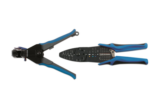 Laser Tools Wire Cutter, Crimper & Stripper Set 2pc 7403
