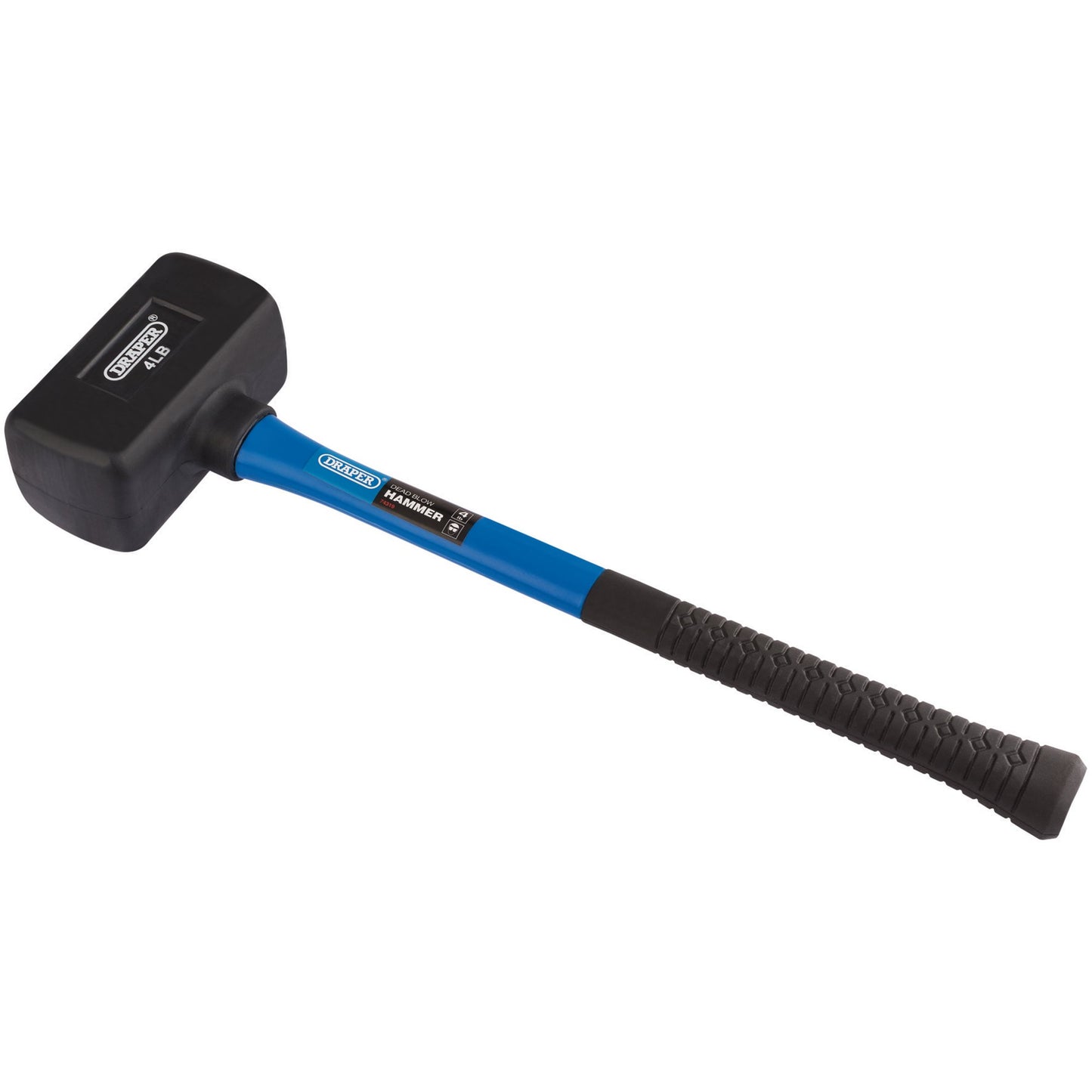 Draper Rubber Dead Blow Hammer with Fibreglass Shaft 1.8kg/4lb 74319