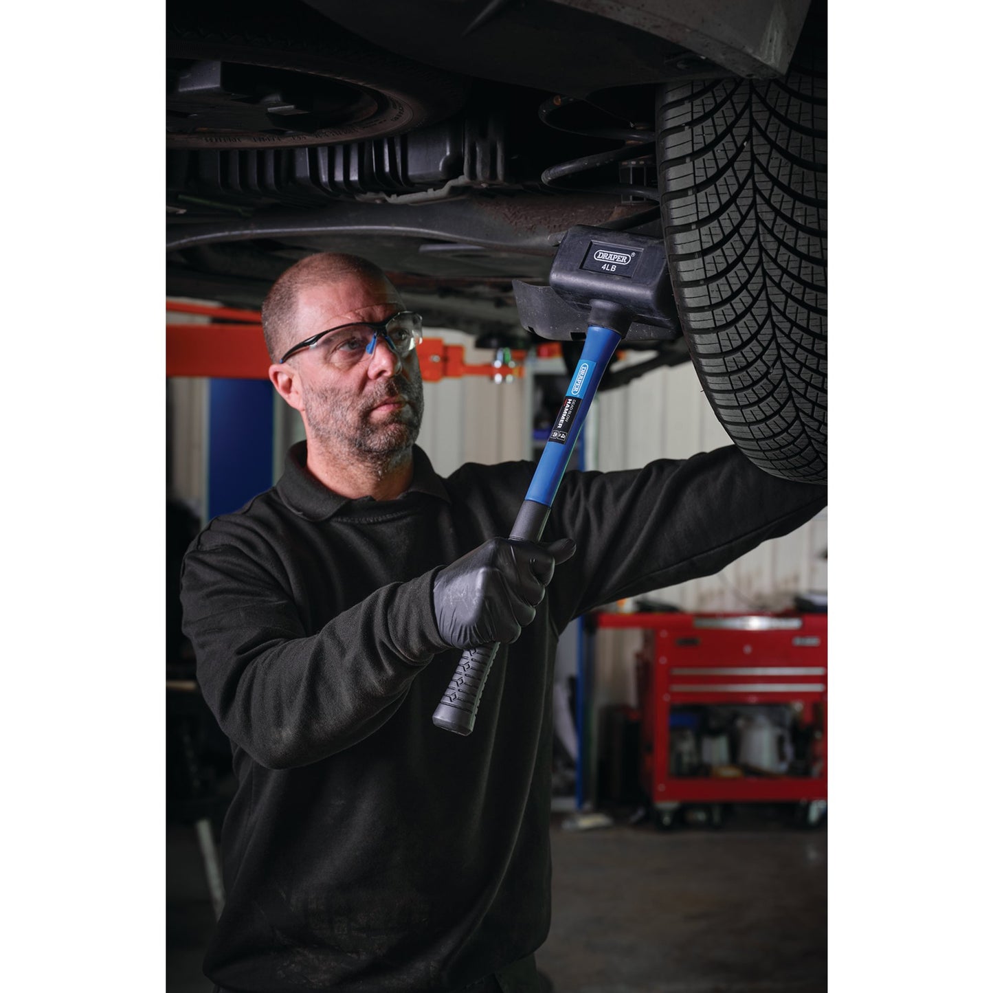 Draper Rubber Dead Blow Hammer with Fibreglass Shaft 1.8kg/4lb 74319
