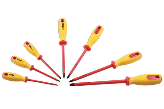 Laser Tools Insulated Star Screwdriver Set 7pc 7448