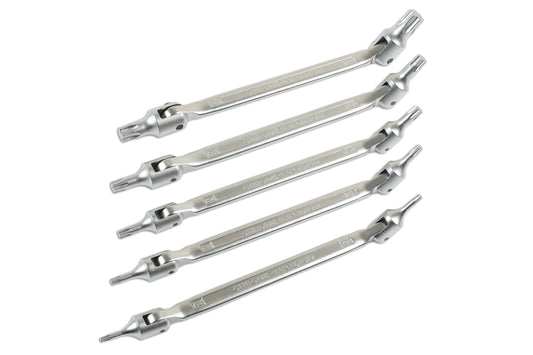 Laser Tools Double Ended Flexible Star Bit Set 5pc 7481