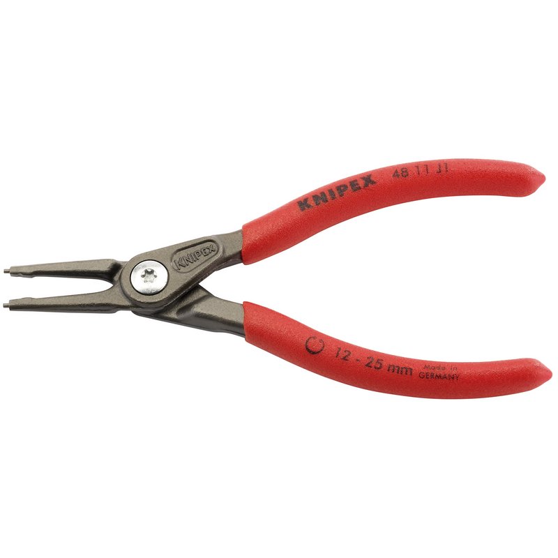 Knipex 140mm Internal Straight Tip Circlip Pliers 12 - 25mm Capacity 48 11 J1