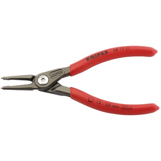 Knipex 140mm Internal Straight Tip Circlip Pliers 12 - 25mm Capacity 48 11 J1