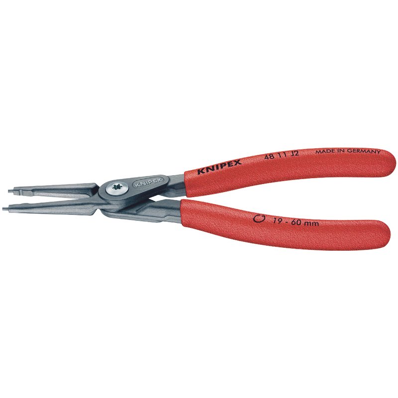 Knipex 180mm Internal Straight Tip Circlip Pliers 19 - 60mm Capacity 48 11 J2