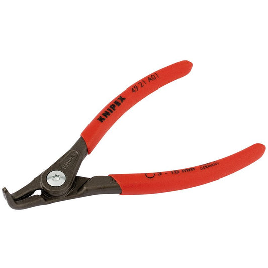 Knipex External Straight Tip Circlip Pliers 3 - 10mm Capacity 130mm 49 21 A01