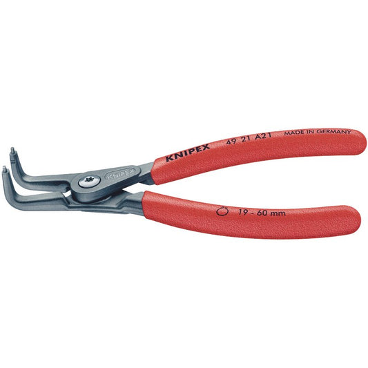Knipex External Straight Tip Circlip Pliers 19 - 60mm Capacity 165mm 49 21 A21