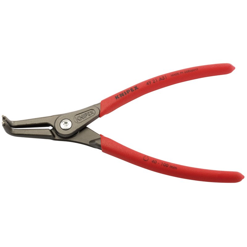 Knipex External Straight Tip Circlip Pliers 40 - 100mm Capacity 210mm 9 21 A314