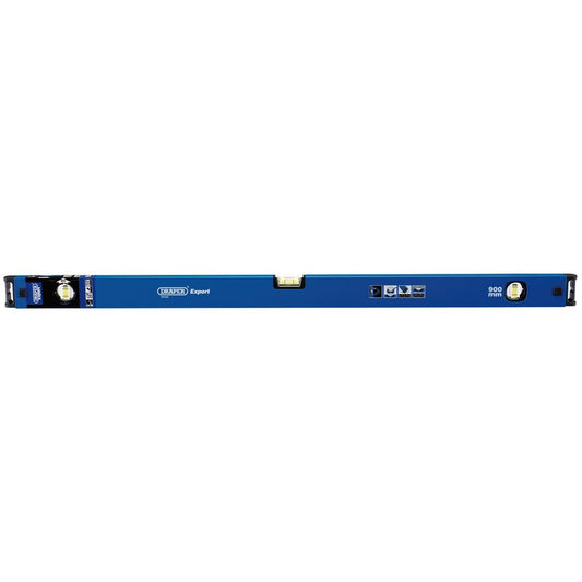 Draper 900mm Box Section Level with Magnified Vial and Side View Vial 75123