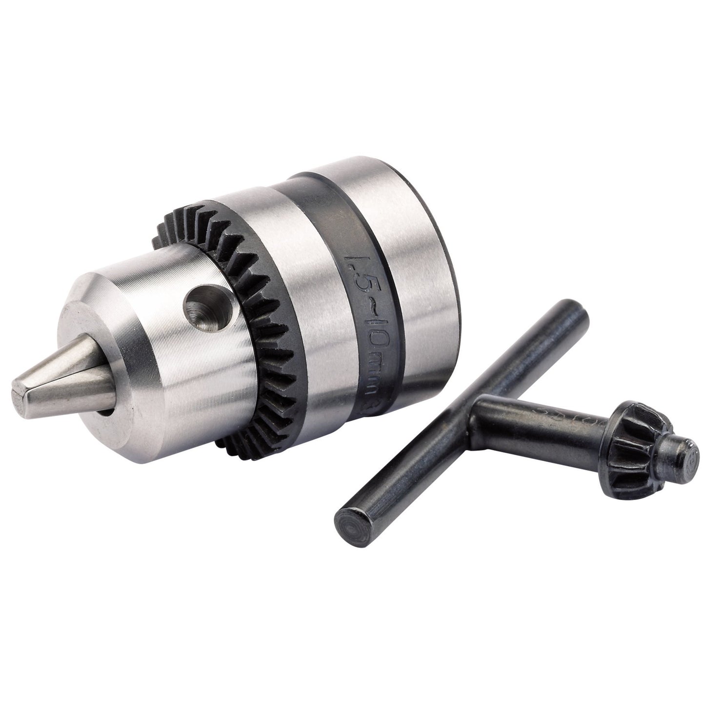 Draper Geared Steel Drill Chuck 3/8" x 24UNF 10mm Capacity 75290