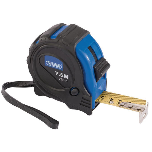 Draper Measuring Tape 7.5m 25ft x 25mm Locking button & belt clip 75300