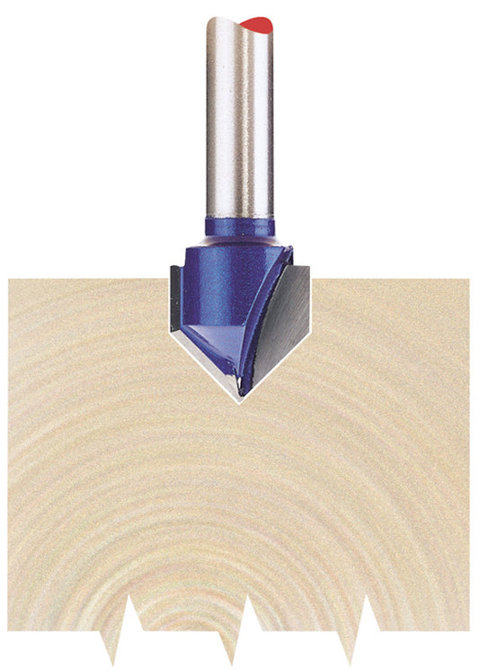 Draper TCT Router Bit 1/4" Shank Groove 12.7mm x 90 deg 75336