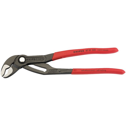 Knipex Cobra 250mm Waterpump Pliers One Handed Adjustment 87 01 250