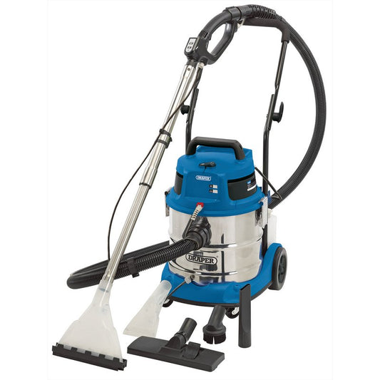 Draper 3 in 1 Wet and Dry Shampoo Vacuum Cleaner 20L 1500W 230V 75442