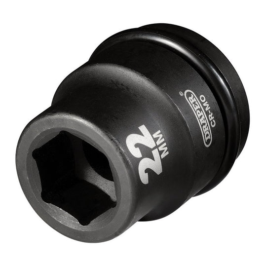 Draper 22mm Impact Socket 3/4"D 6 Point Hexagon Standard Length Hi-TORQ 75968