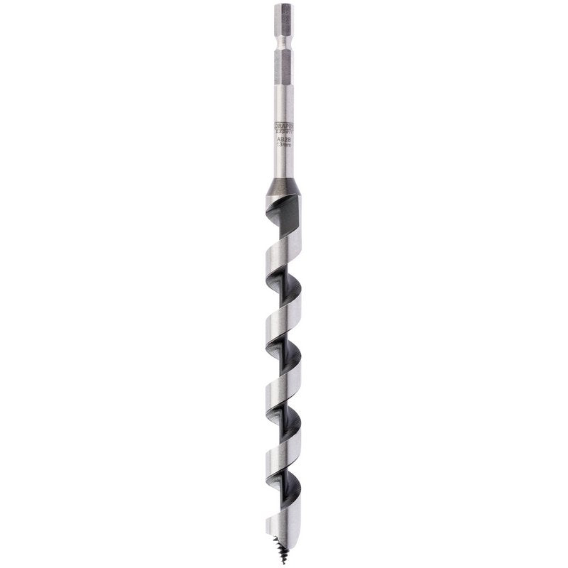 Draper Standard Pattern Auger Bit 13mm Spur Tip Carbon Steel Hardened 76036