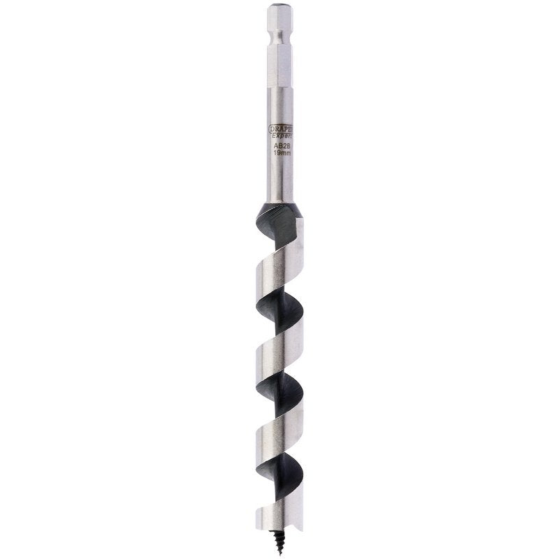 Draper Standard Pattern Auger Bit 19mm Spur Tip Carbon Steel Hardened 76038